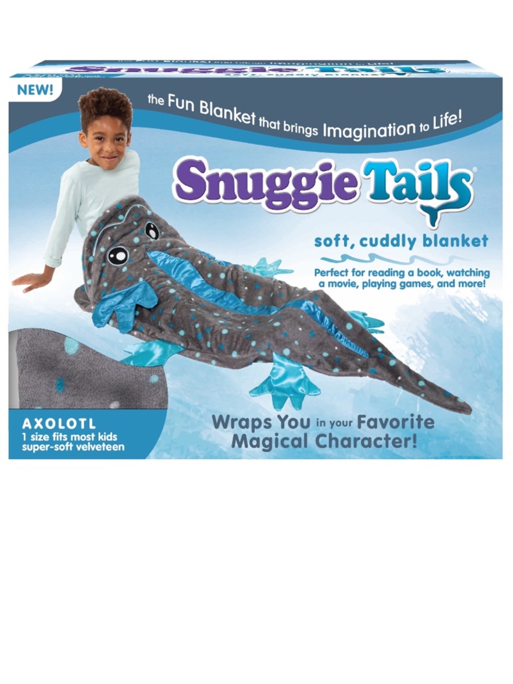 Snuggie Tails Axolotl Wearable Blanket